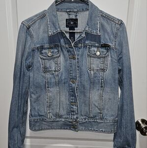 Vintage Lucky Brand Stone Washed Jean Jacket